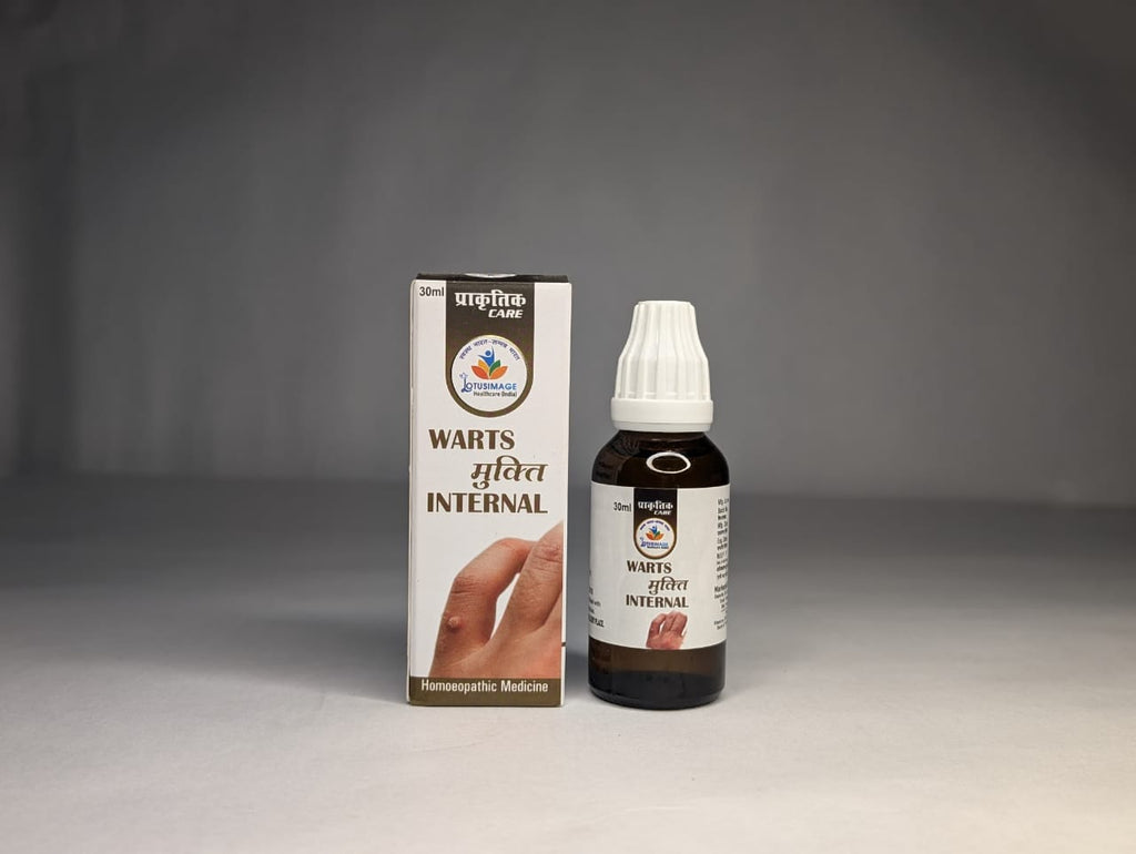WARTS मुक्ति Internal Drops – Natural Internal Wart Removal Homeopathy (30ml)